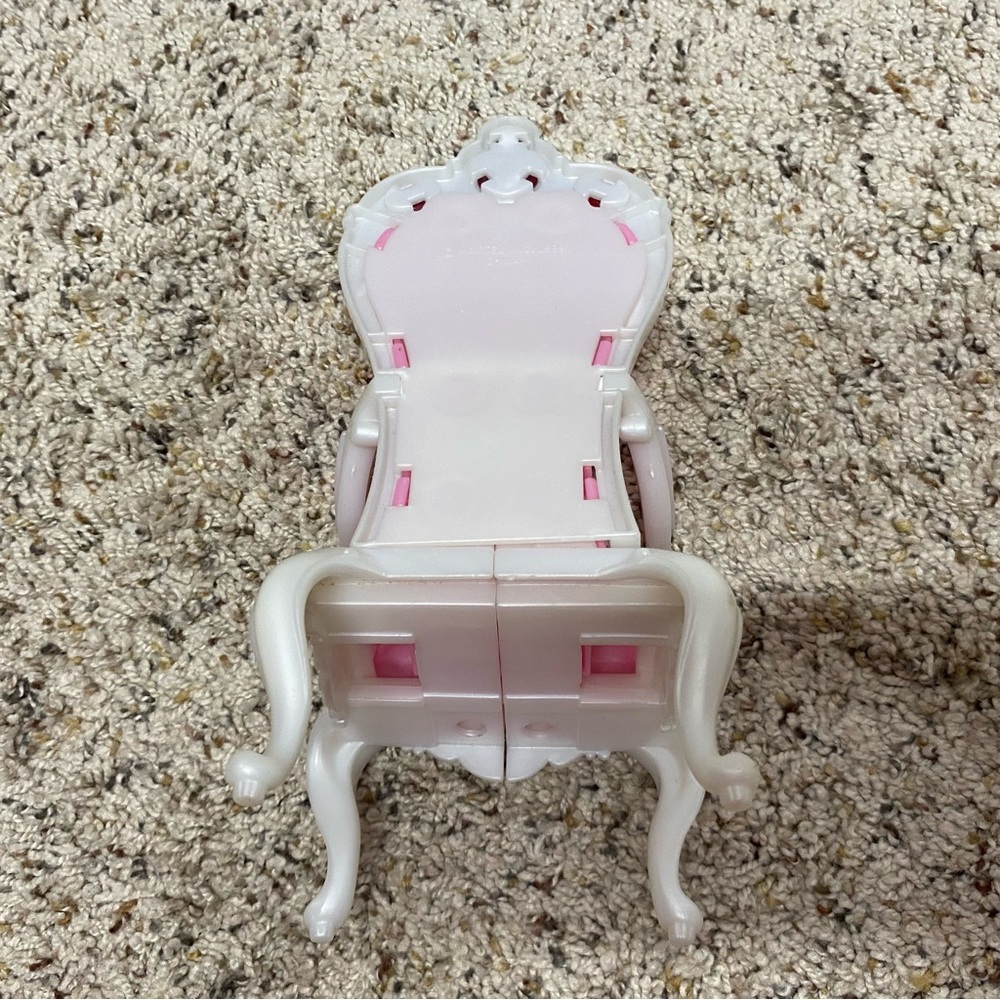 Barbie doll parlor toy chair vintage 1999 pink Mattel girls toys mirror - Picture 6 of 10